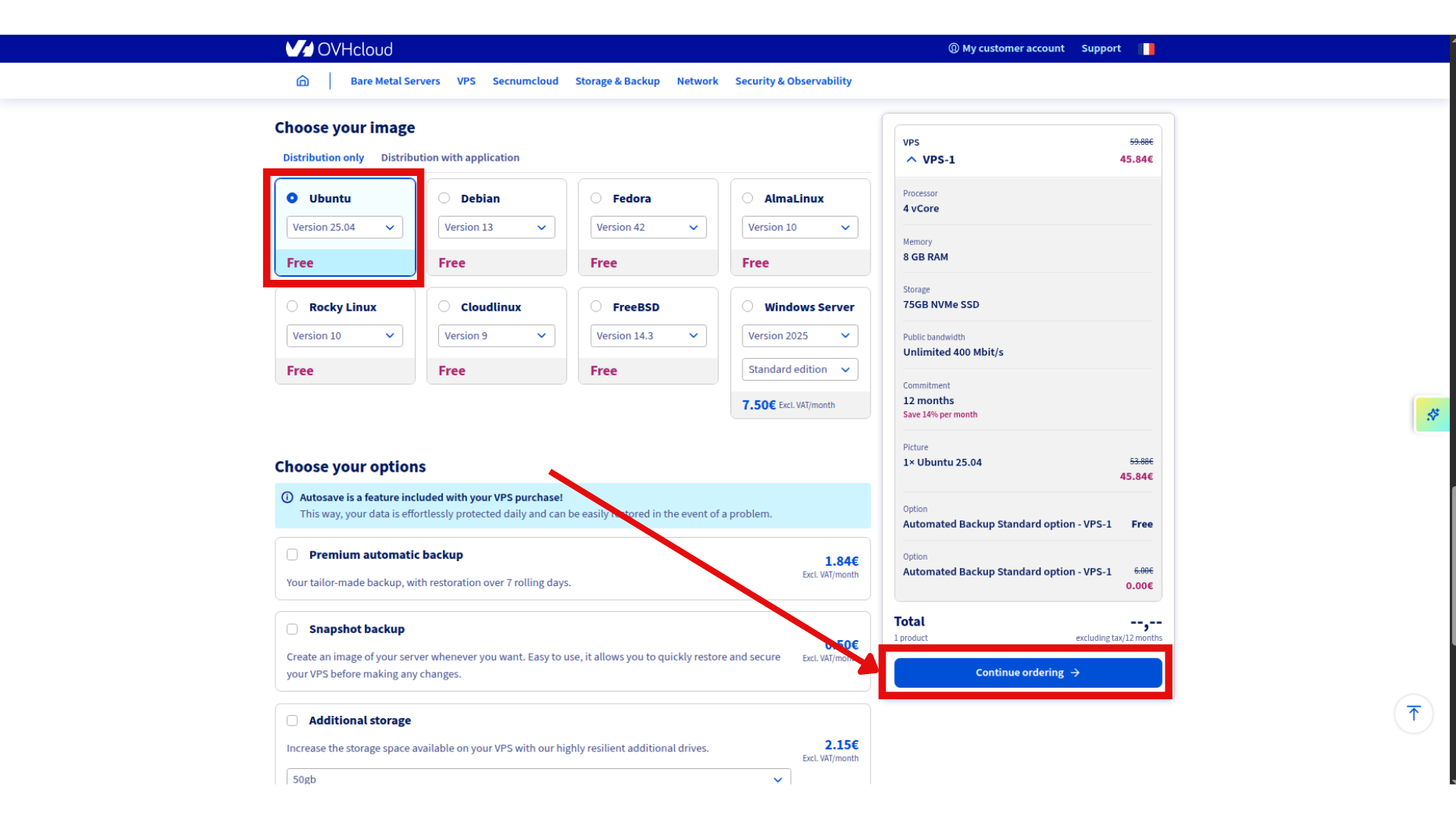 Configure your VPS